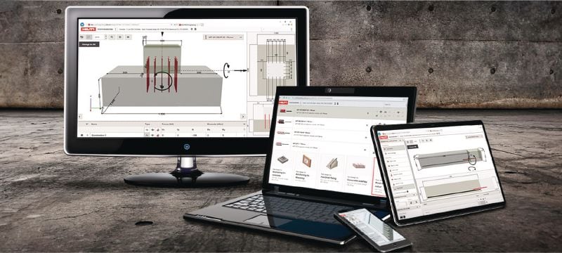 PROFIS Engineering Suite softvér pre štrukturálny dizajn Technický softvér pre návrh kotvenia s predpismi a schváleniami, výpočtami CBFEM (Component-based Finite Element Method) a množstvom spôsobov upevnenia Použitie 1