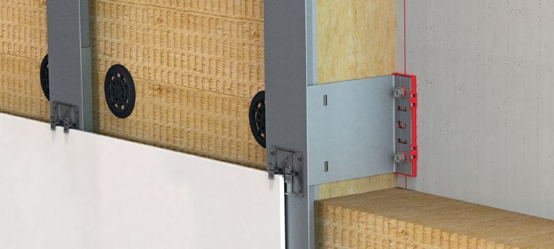 FOX VI L konzola Univerzálna stenová konzola pre montáž nosných konštrukcií fasády s ochranou pred dažďom Použitie 1